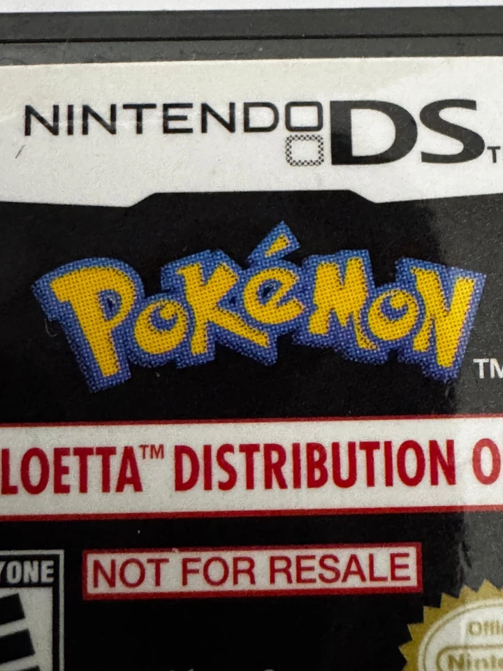 Pokemon Cartridge Distribution # 4393 Meloetta NTR-Y9HE-USA Nintendo DS Rare!!!! - Image 2 of 4