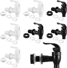 8 Sets Bpa-Free Replacement Faucet, Reusable Spigot Spout Lever Pour Dispenser f