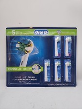 NEW Oral-B - Floss Action Replacement Brush Heads 5 Pieces Pack