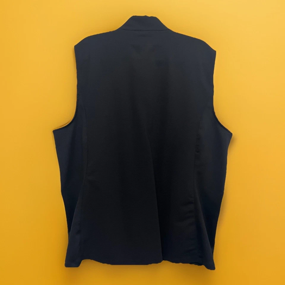 Chaleco de golf Greg Norman para hombre con cremallera completa, negro, 2XL, nuevo con etiquetas Foto 2 de 2
