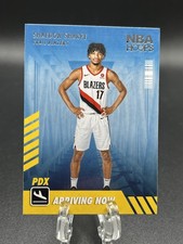 2022-23 Shaedon Sharpe Panini Hoops Arriving Now Rookie Card RC Trailblazers 