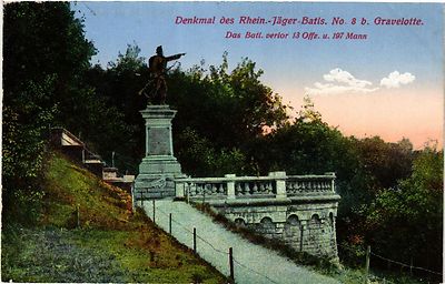 CPA AK Denkmal des Rhein Jager Batis No 8 b GRAVELOTTE-Das Bati verior (454419)