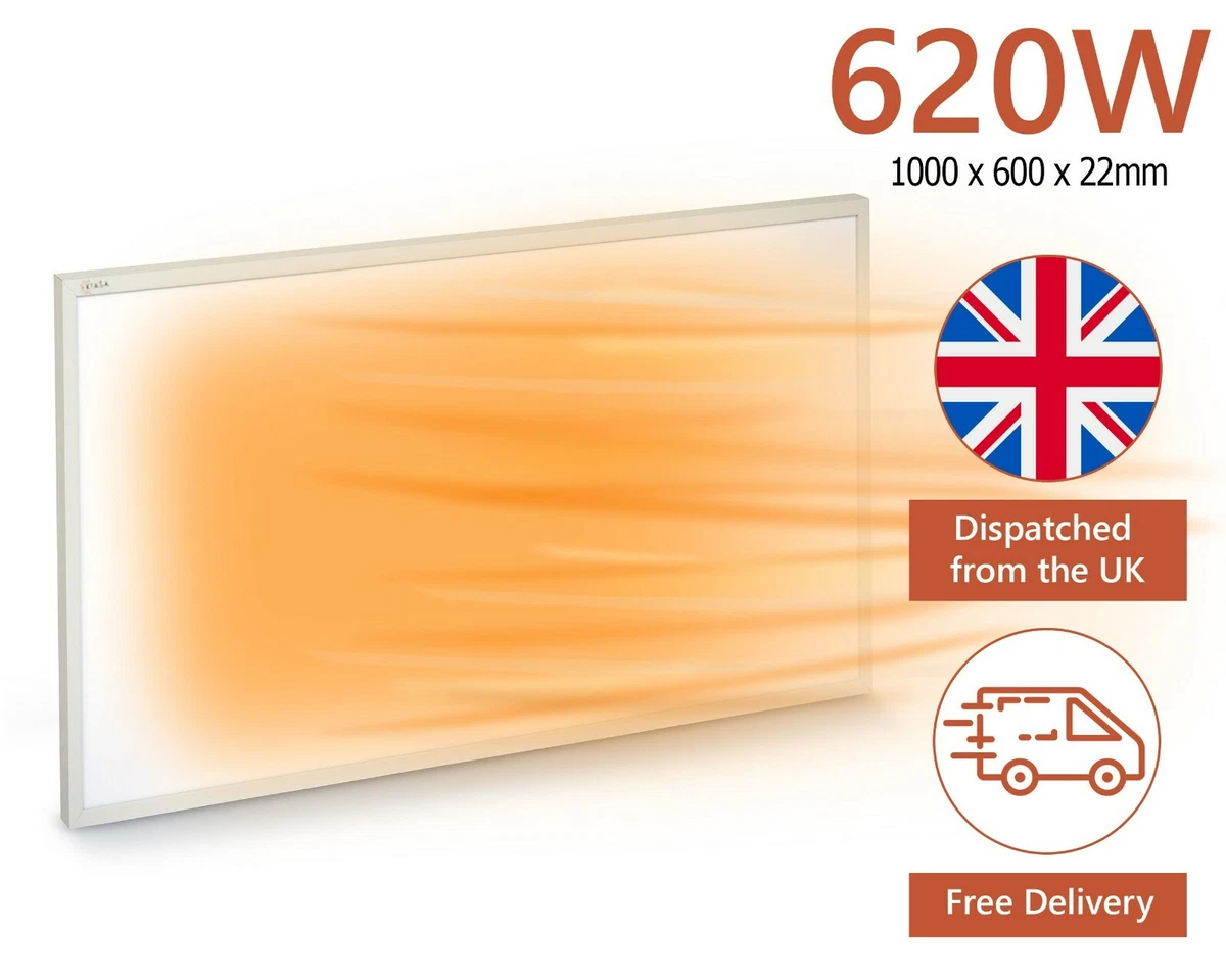 KIASA - 620W Infrared Electric Heating Panel - Wall or Ceiling Heater -  IP65 | eBay