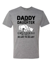 Daddy And Daughter Always Heart To Heart Men Premium Tri Blend Tshirt