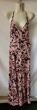 Lee Cooper Size 8 Pink Floral Maxi Long Dress