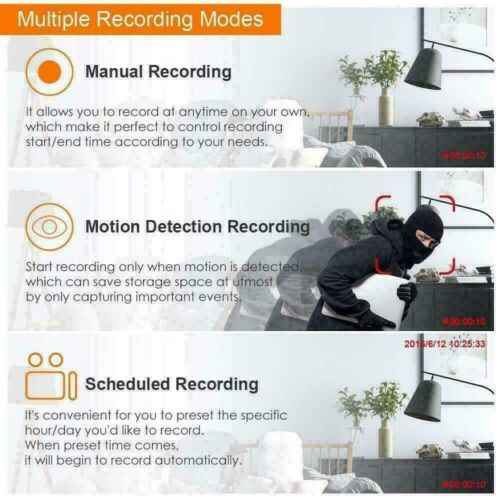 4 Kanal HDMI CCTV DVR Videorecorder HD 1080P für Zuhause Überwachungskamera System - Bild 4 von 11