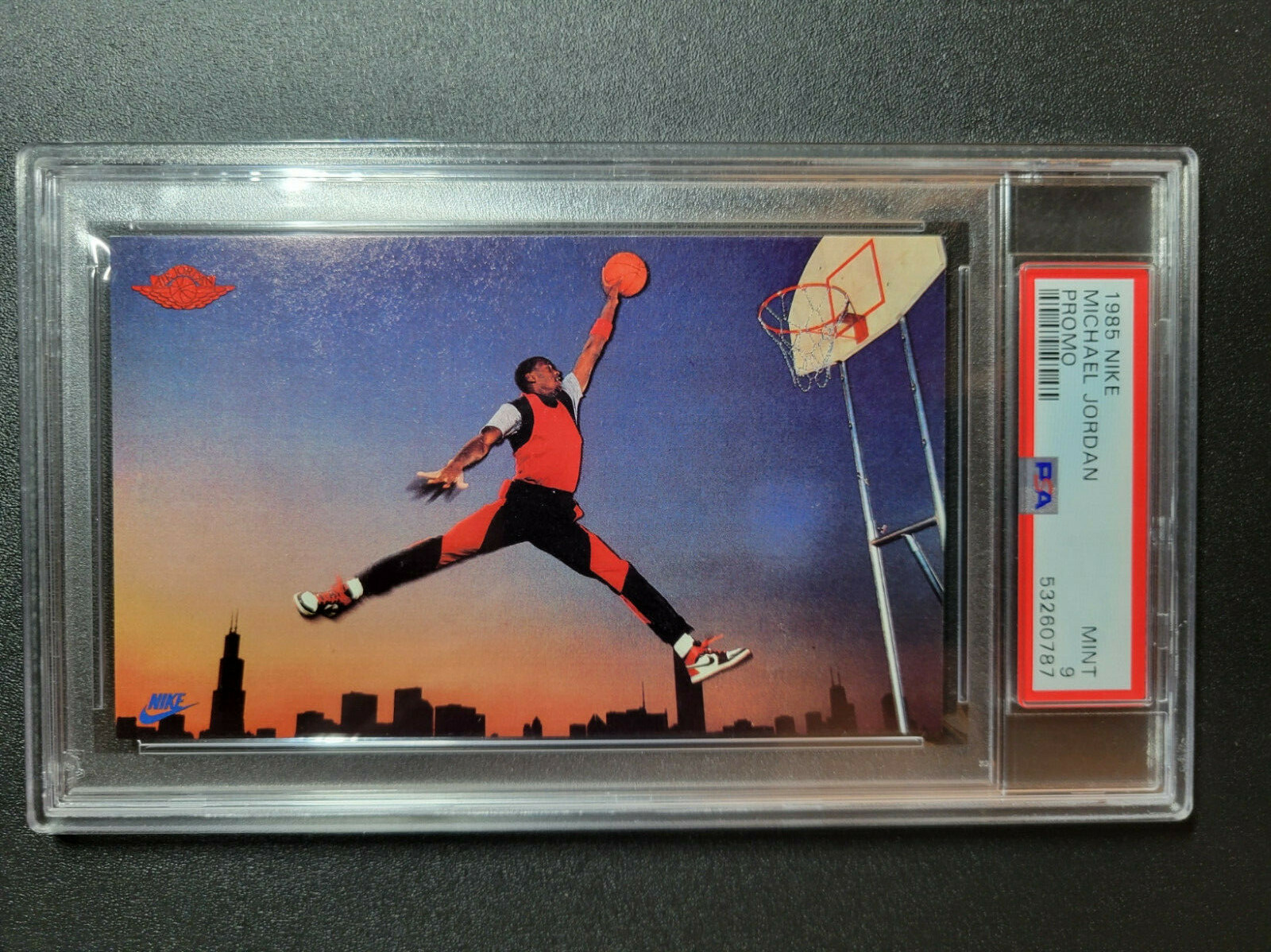 🌟 PSA 9 MINT 1985 Nike Promo Michael "AIR" Jordan JUMPMAN LOGO RC | eBay