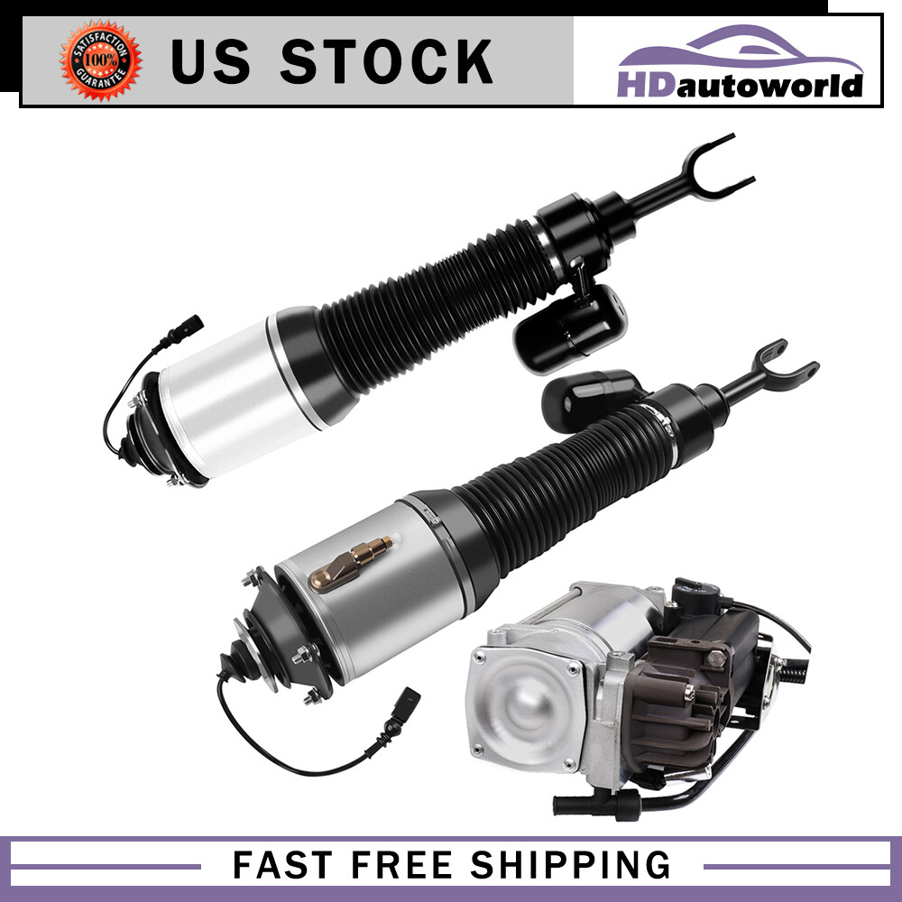 3 PCS Front Air Suspension Strut Compressor For Bentley Continental Flying Spur