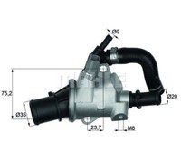 Mahle Original Thermostat, Coolant Ti 145 88