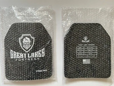 GREAT LAKES FORTRESS NIJ Level 3+ 10"X12" Stand-Alone 2 Ceramic tactical Armor Plate, Multi-shot