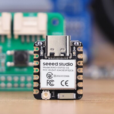 Seeed Studio XIAO ESP32C6 Dual-Core RISC-V Board, WLAN 6, BLE 5, Zigbee, Matter