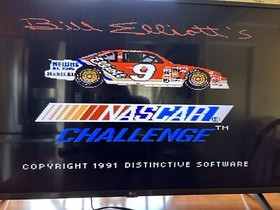 Bill Elliot&rsquo;s  NASCAR Challenge Nintendo NES Video Game With Manual - Tested