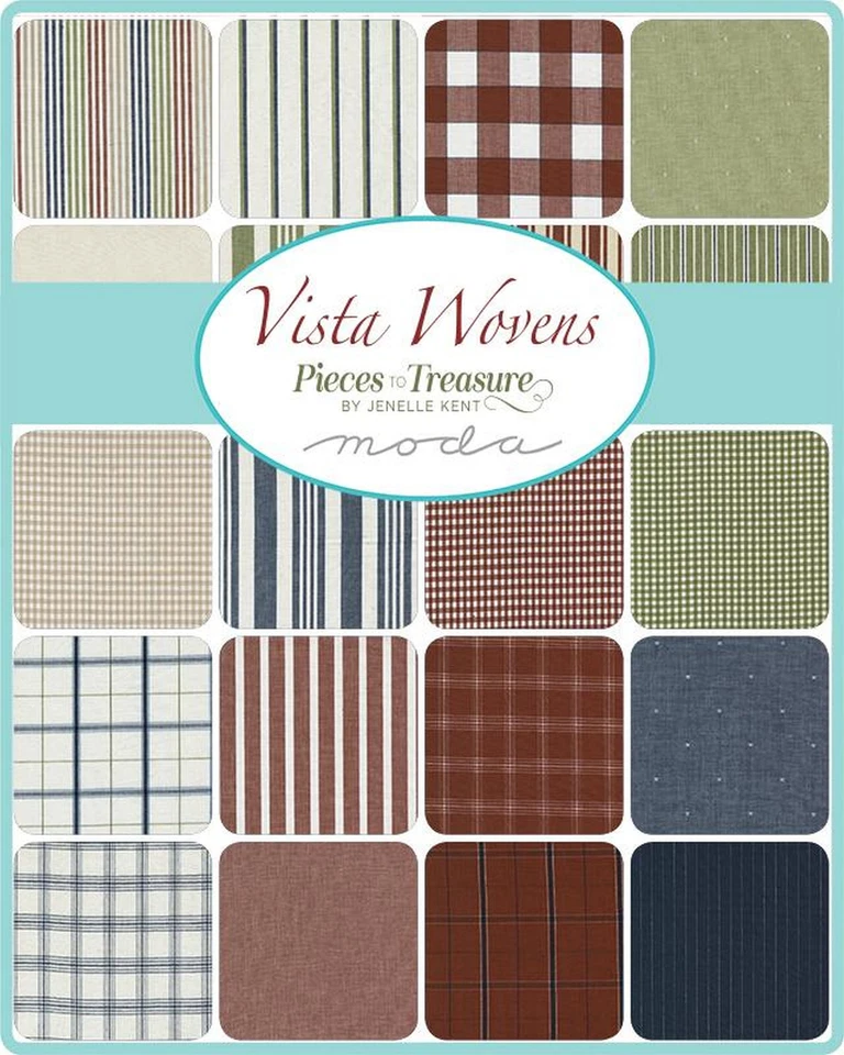 Vista Wovens Moda Charm Pack 42 100% Cotton 5" Precut Fabric Squares - Image 2 of 2