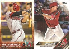2 DIFFERENT CARD LOT OF TUFFY GOSEWISCH 828