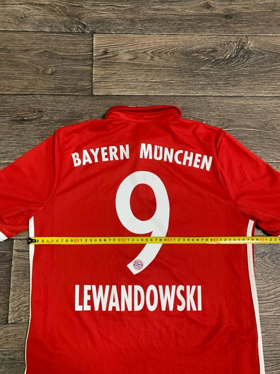 adidas bayern munich jersey 9 lewandowski soccer 20016/17 Size S