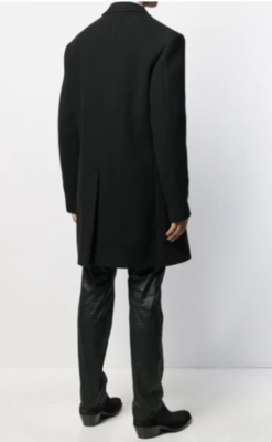 Raf Simons double breast fitted wool blend jacket coat heroes