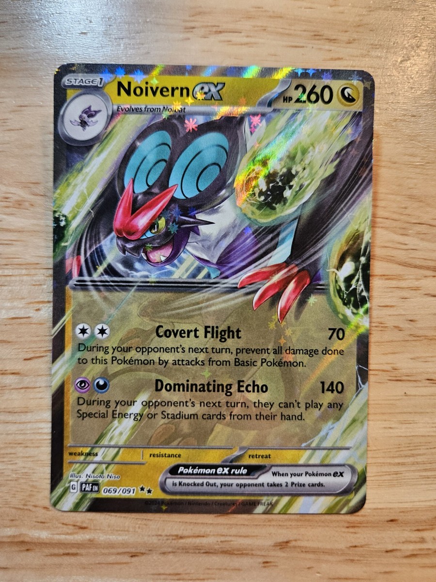 shiny noivern pokemon card Graded: V 196/203 Evolving Skies (2021) Full Art Holo – Double Infinity Gaming Attack 2 Noivern-GX · Burning Shadows (BUS)
