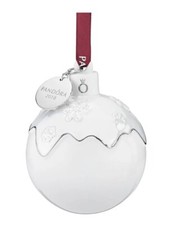Pandora Limited 2018 Christmas Holiday Snowflake Porcelain Ornament w/ Gift Box