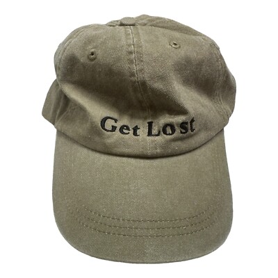 Get Lost Hat Adjustable Green One Size Fits All