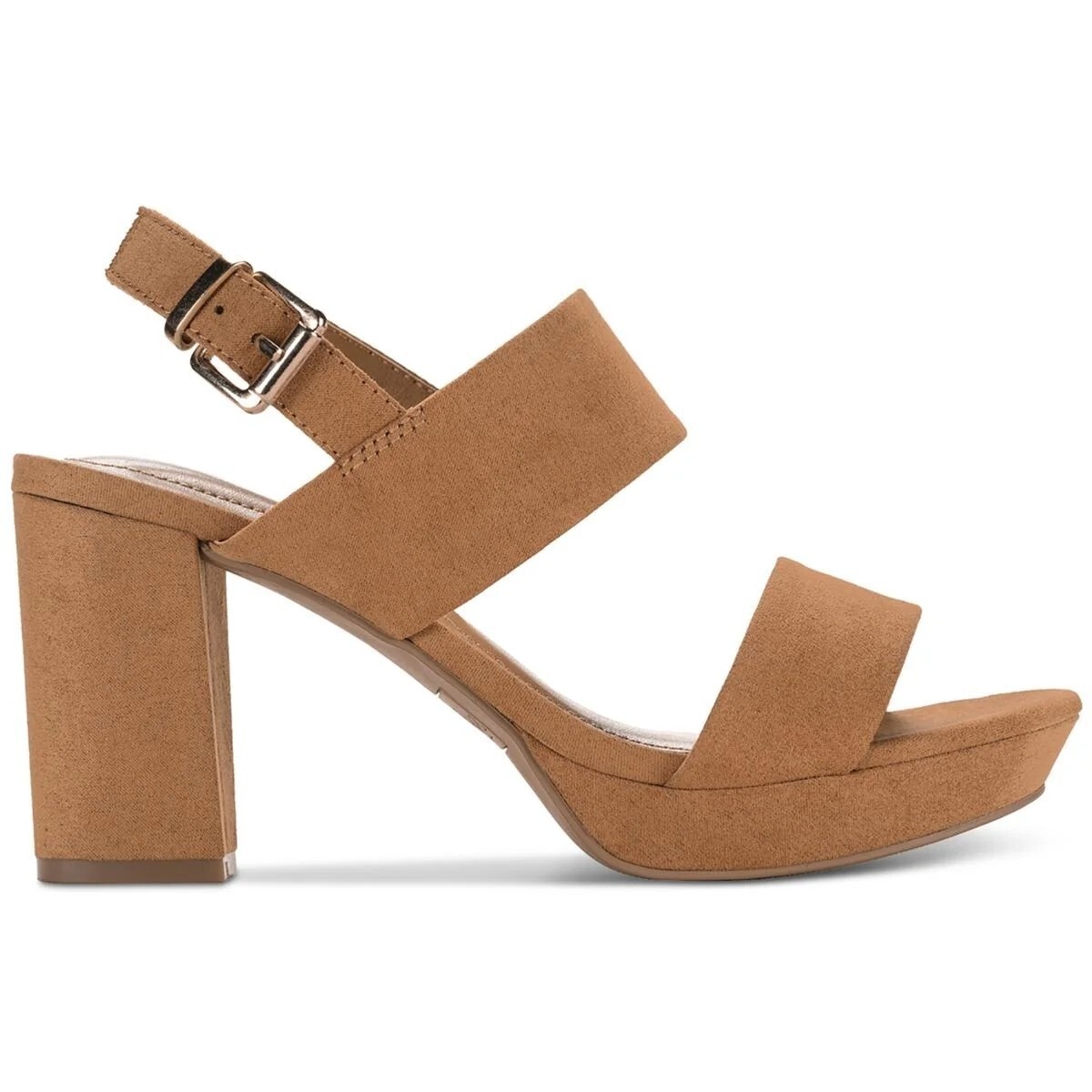 Style & Co Women’s Jazminn Faux Suede Ankle Strap Slingback Sandals Tan NIB image 2