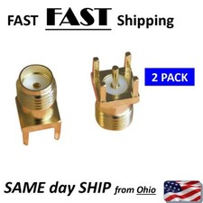 Replacement PCB board mount antenna adapter female RF connector SMA gold