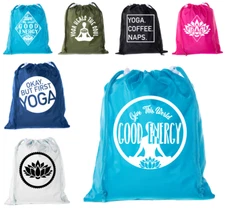 Mini Yoga Bags Drawstring Yoga Bag organizers for Yoga Socks & Yoga Clothes