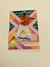 2018 Panini Elite Extra Jonathan Bautista Pink Autograph 5/10 Made Very Rare