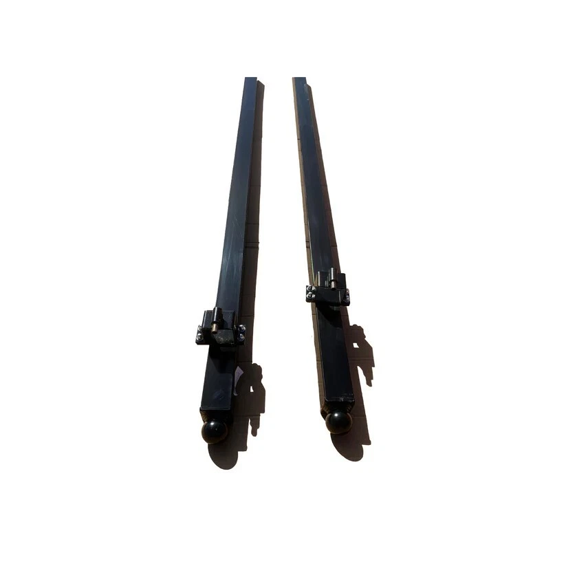 Postes de 2 piezas para puerta de hierro forjado de doble oscilación, resistentes y duraderos para soportes de puertas Foto 4 de 4