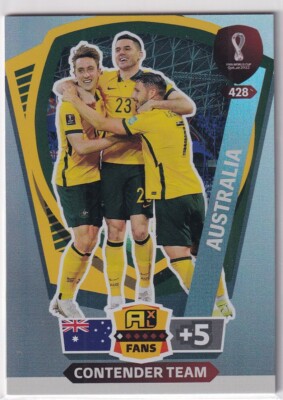 Panini Qatar World Cup Karte 2022 Contender Nr. 428 Contender Team (Australia)