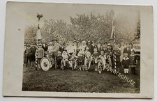 orig. foto cartolina 1920 circa bicicletta 