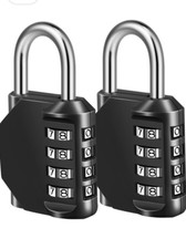Lot of 6 Fayleeko Combination Lock, 4 Digit Padlock for School Gym Sports Locker