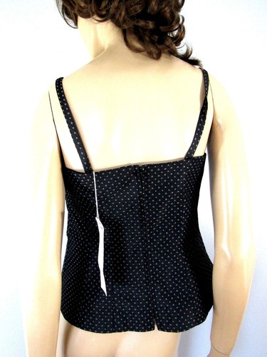 NWT $260 NANETTE LEPORE GRAY REMOVABLE STRAPS TANK CAMI SIZE 8 - Picture 5 of 6