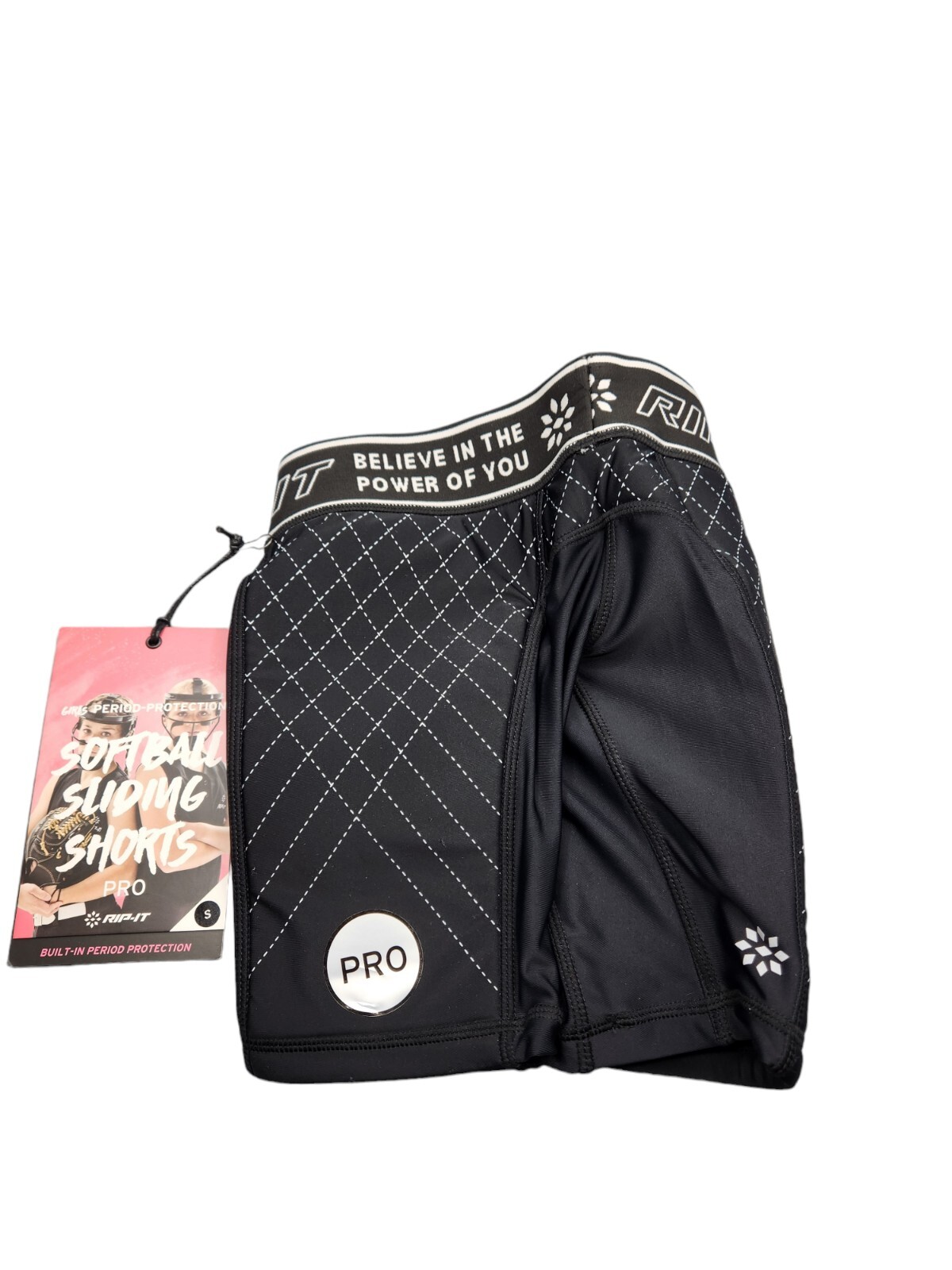 Rip It GIRLS Period-Protection Softball Sliding Shorts PRO Black NEW $33 SZ S