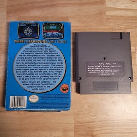 Wheel of Fortune Family Edition NES Nintendo Entertainment System1990 CIB Tested