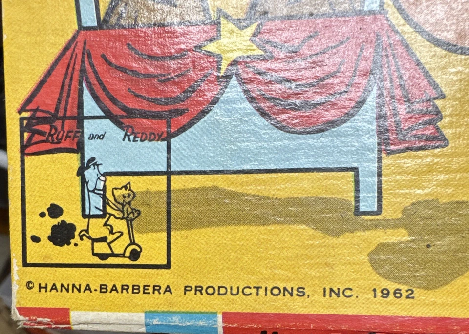 VTG 1962 RUFF & REDDY Spills, Thrills Circus Board Game Hanna Barbera Complete - Image 2 of 4