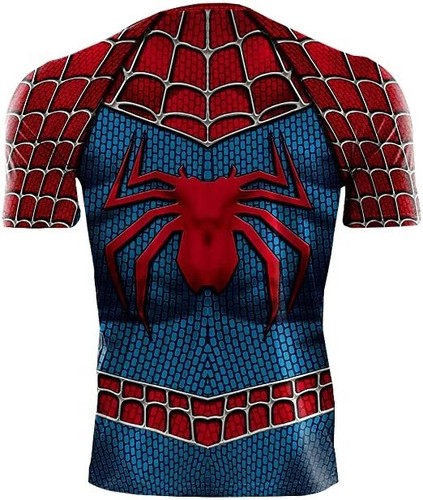 Para hombre Camisetas Araña Superhéroe Compresión Mangas Cortas Prendas para el torso Camiseta Gimnasio - Imagen 6 de 38