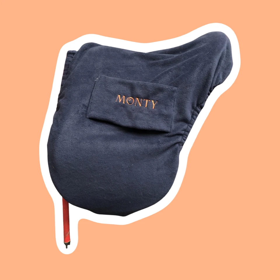 WHINNY WOOF WEAR Sattelbezüge aus Fleece mit Gurtschlaufen