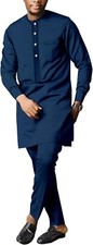 SEA ALP African Men's Formal Clothes Dashiki Shirt and Pant / S