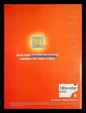 Nicorette Orange Gum 2002 Quit Smoking Trade Print Magazine Ad Poster ADVERT