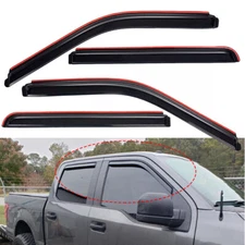 For Ford F150 F-150 Super Crew Cab 15-22 In Channel Window Visors Sun Rain Guard