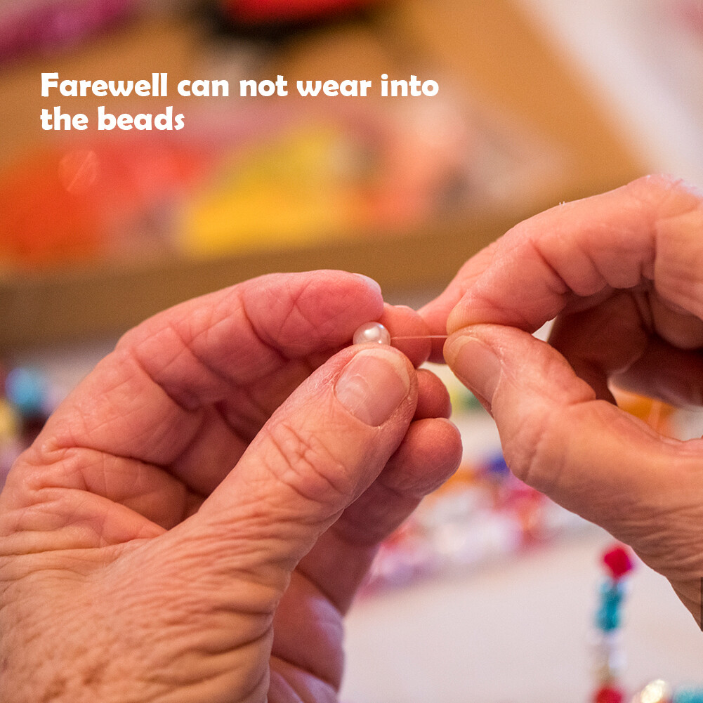 With Bottle Extra Fine Needle Threader Big Eye Necklace Beading Needles