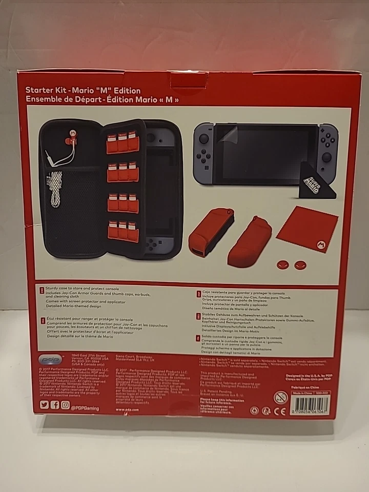 PDP Official Mario M Edition Starter Kit for Nintendo Switch - Open Box - Image 2 of 2
