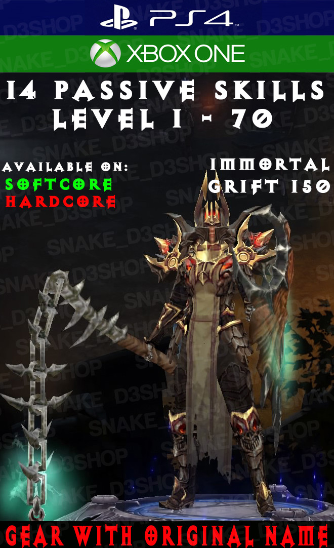 Diablo 3 - Salvataggio Modificato Primal Akkhan V.5 - 259B Danno - PS4/PS5/Xbox One/Switch