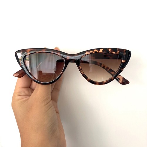 Occhiali da sole marrone tartarugati, Occhi di Gatto, stile Vintage | eBay