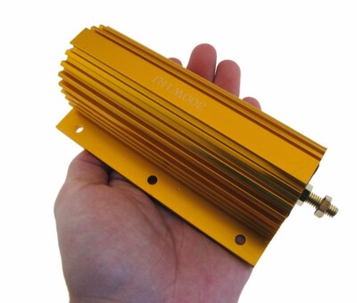 300W 1 Ohm Power Resistor Wirewound Aluminum Load w/ screw nut