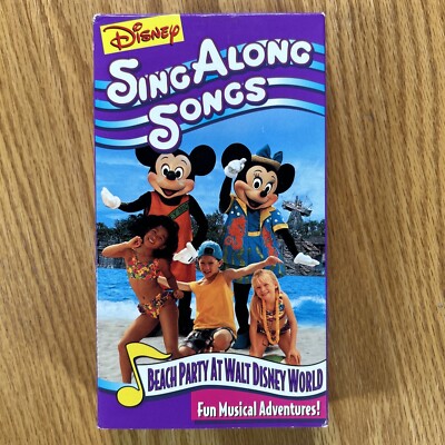 Disney Sing Along Songs VHS Beach Party At Walt Disney World