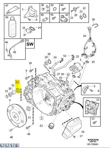 Volvo 30713729 размеры Volvo 30713729 размеры