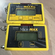 LOT OF 2 HONEYWELL LUMIDOR MICROMAX PRO GAS DETECTOR MODEL MPRO-4ABCD