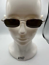New Vintage Revolution Eyewear With Sun Shade RE074 Silver Gold Amber 47 20 140