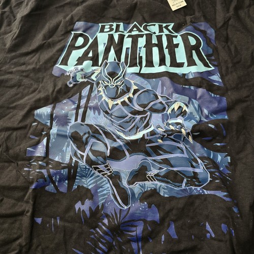 NWT Marvel sz XL black panther t shirt blue and black - Picture 2 of 5